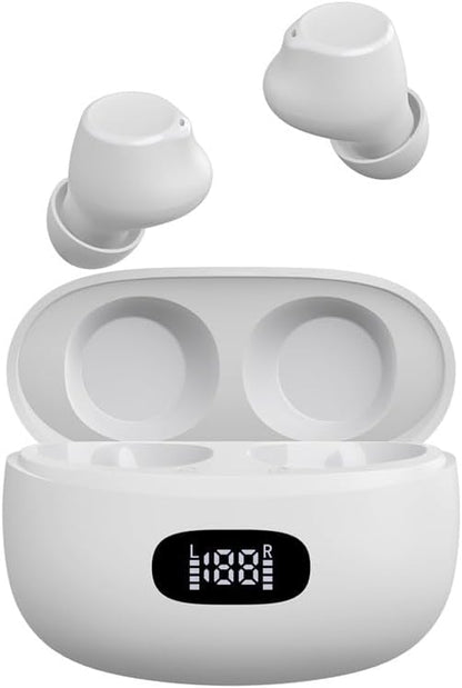 Wireless Earbuds, Bluetooth Headphones, TWS Earphones In-Ear Ear Buds Built in Mic Headset Premium Sound with Deep Bass for Workout, Gaming Sports, Work, Running, Gym